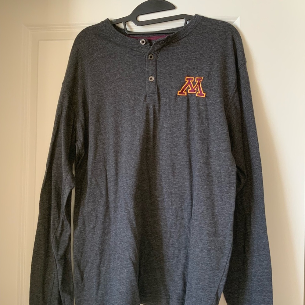 MENS MINNESOTA LONG SLEEVE SHIRT -SIZE LARGE